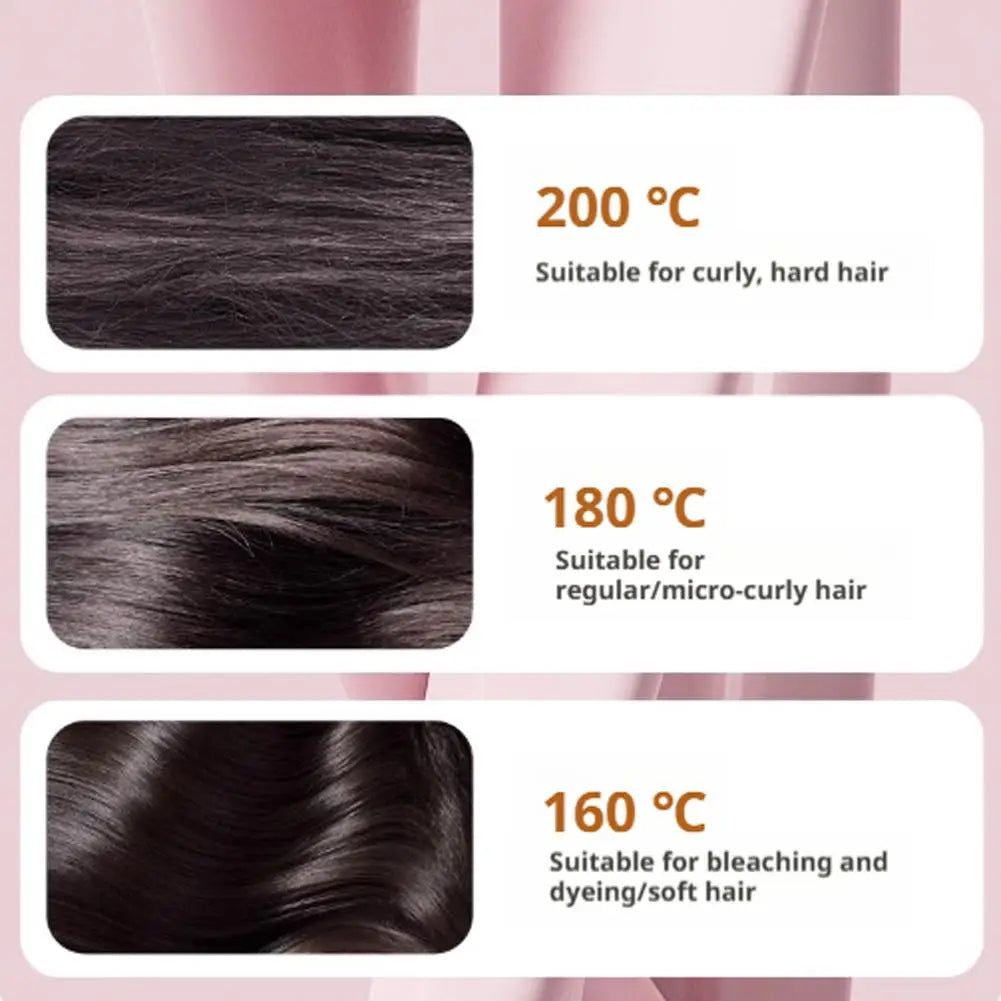 Wireless Hair Straightener Comb Negative Ion Portable Mini Straightening Brush Fast Heating Voluminous Straight Hair Accessories