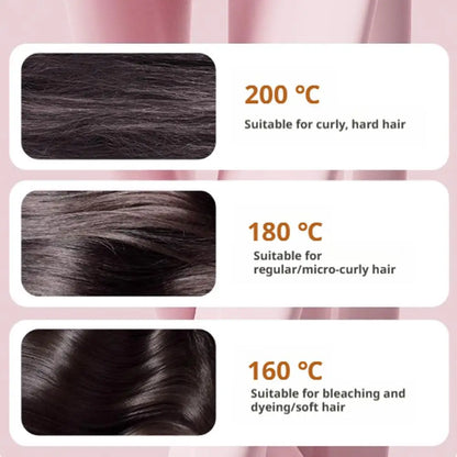 Wireless Hair Straightener Comb Negative Ion Portable Mini Straightening Brush Fast Heating Voluminous Straight Hair Accessories